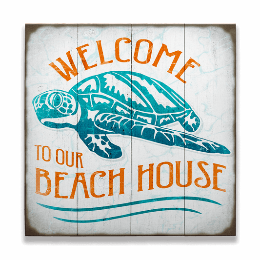 Turtle Beach House - Generic - Wood & Metal Wall Art