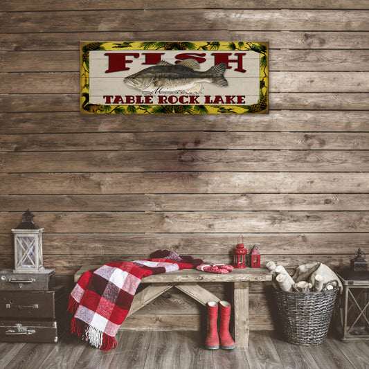 Catch of the Day Freshwater Fishing Sign Wall Decor