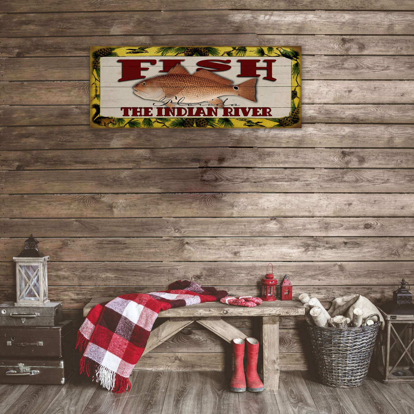 Catch of the Day Freshwater Fishing Sign Wall Decor