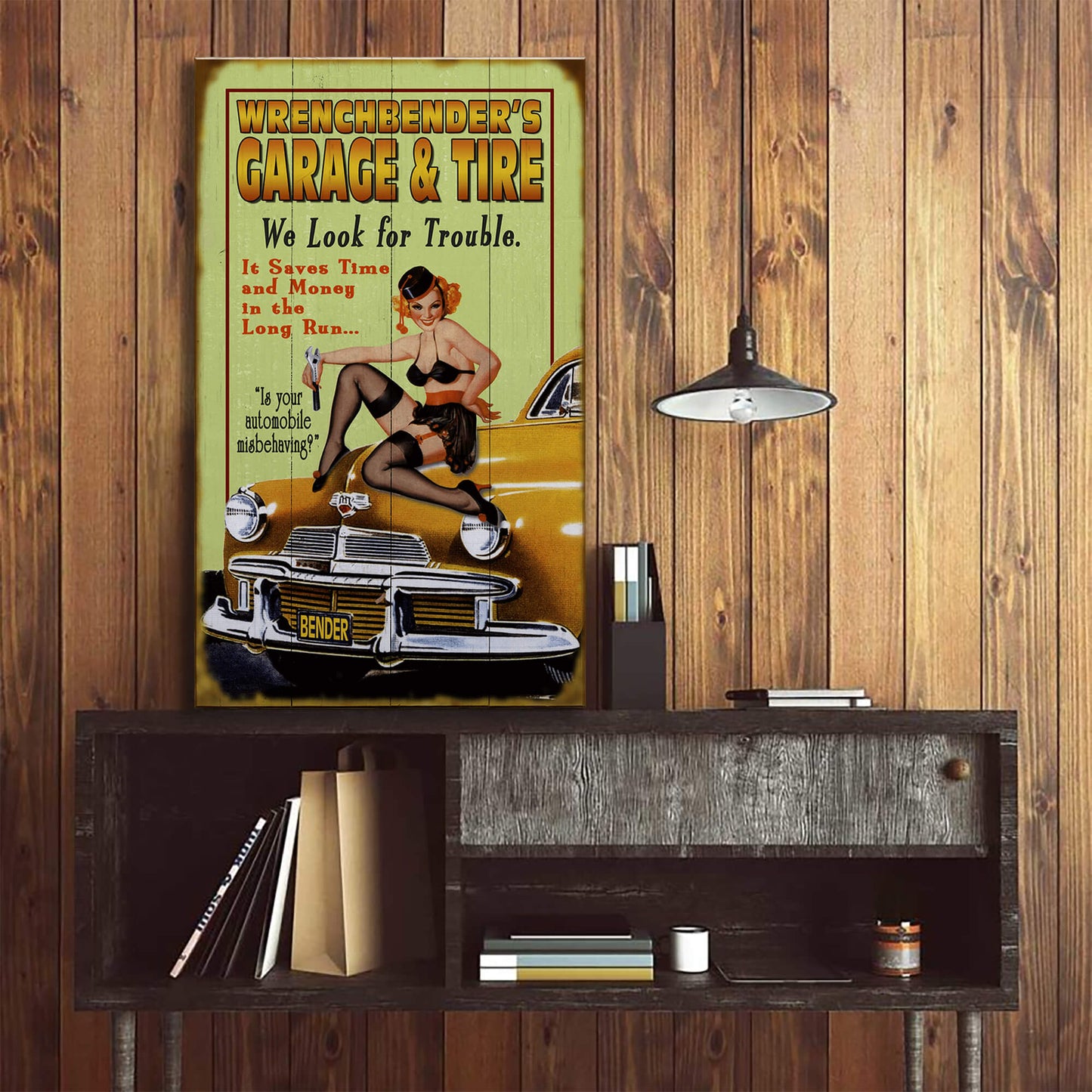 We Look for Trouble - Wood & Metal Wall Art