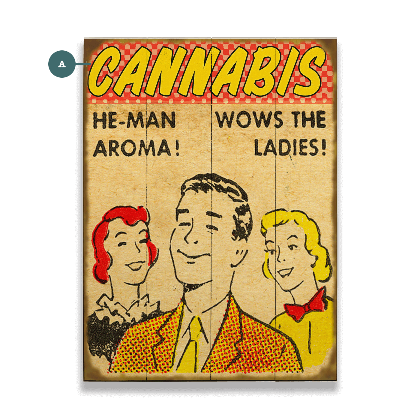 HE-MAN Aroma - Wood & Metal Wall Art