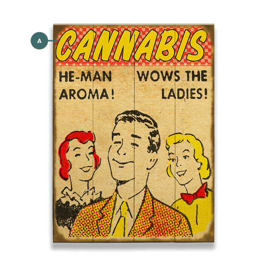 HE-MAN Aroma - Wood & Metal Wall Art