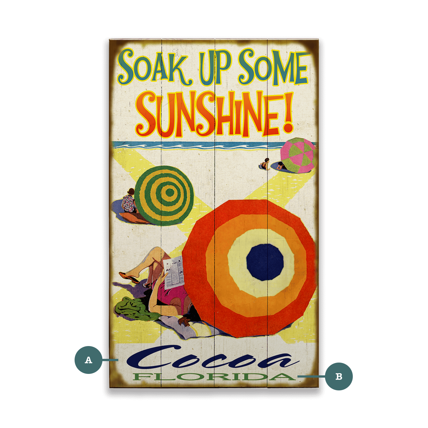 Soak Up Some Sunshine! - Wood & Metal Wall Art