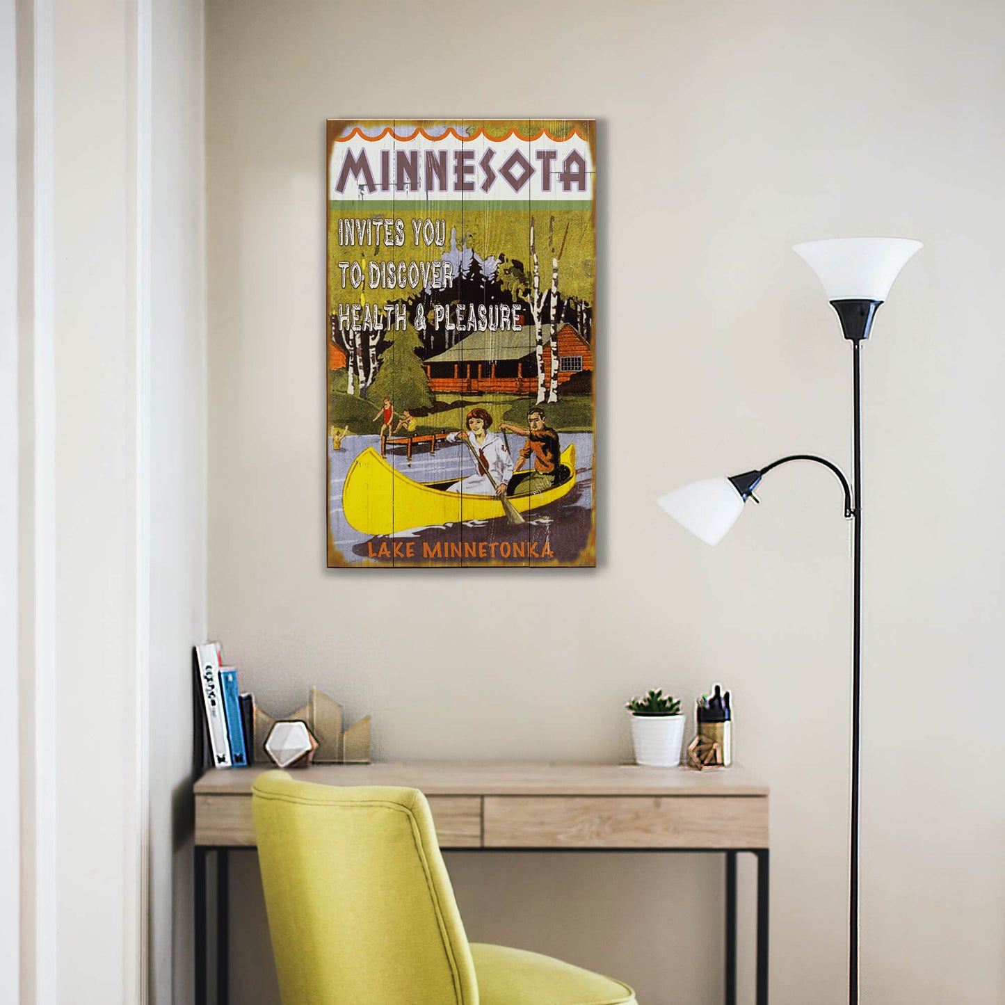 Discover Health and Pleasure - Wood & Metal Wall Art