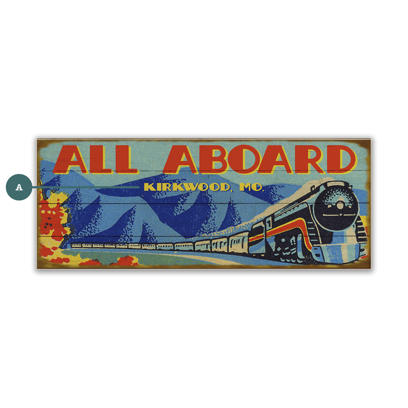 All Aboard! - Wood & Metal Wall Art