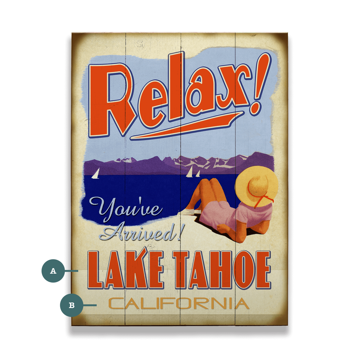 You've Arrived: Lake - Wood & Metal Wall Art