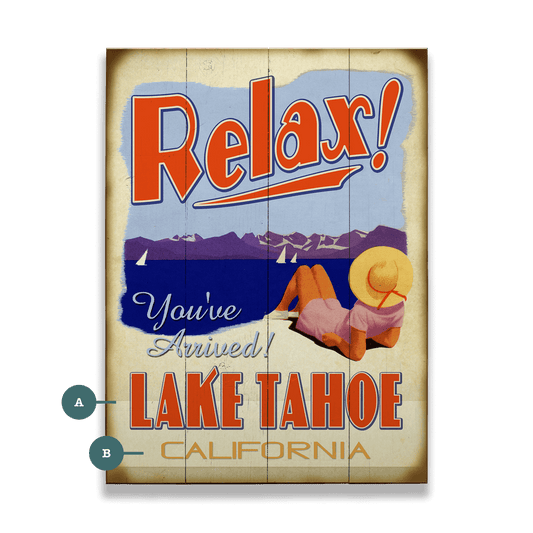 You've Arrived: Lake - Wood & Metal Wall Art