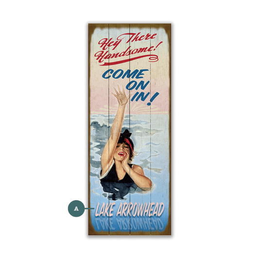 Hey There Handsome - Wood & Metal Wall Art