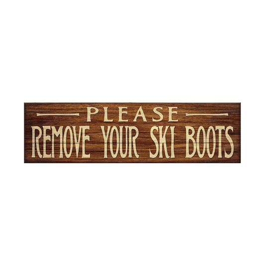 Please Remove Boots: Generic - Wood & Metal Wall Art