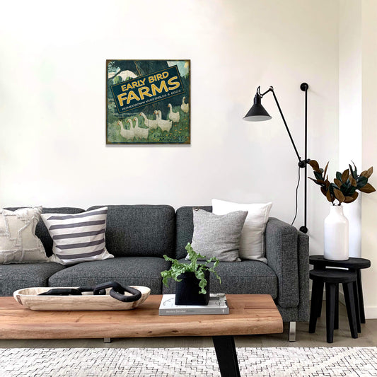 Early Bird Farms - Wood & Metal Wall Art