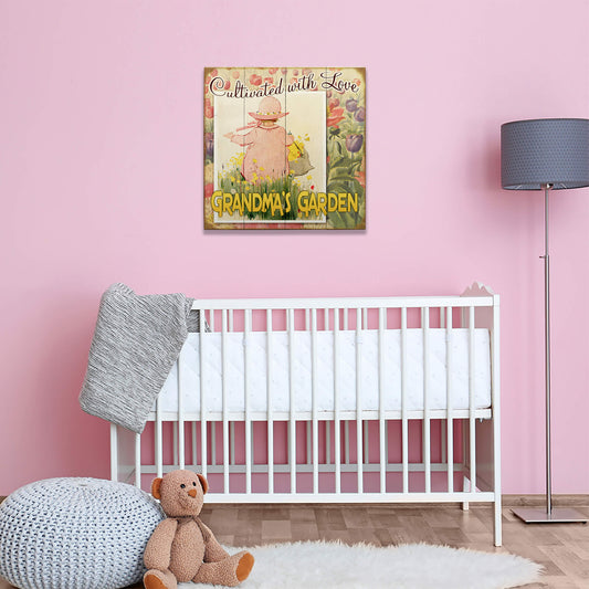 Cultivated With Love - Wood & Metal Wall Art