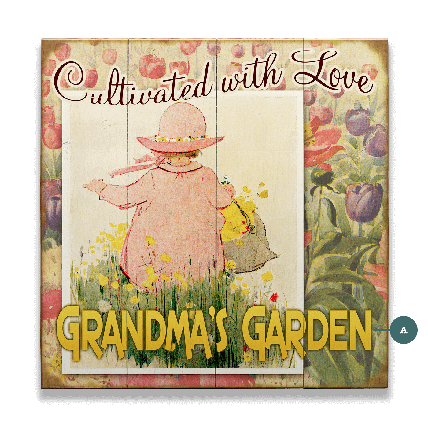 Cultivated With Love - Wood & Metal Wall Art