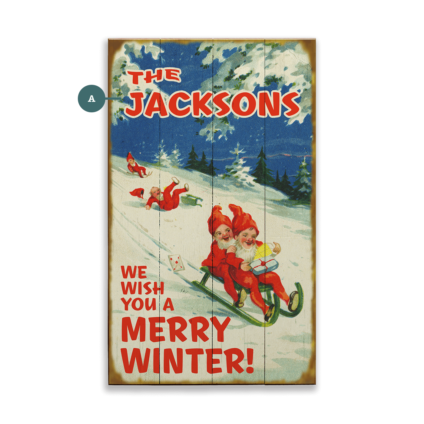 We Wish You a Merry Winter - Wood & Metal Wall Art