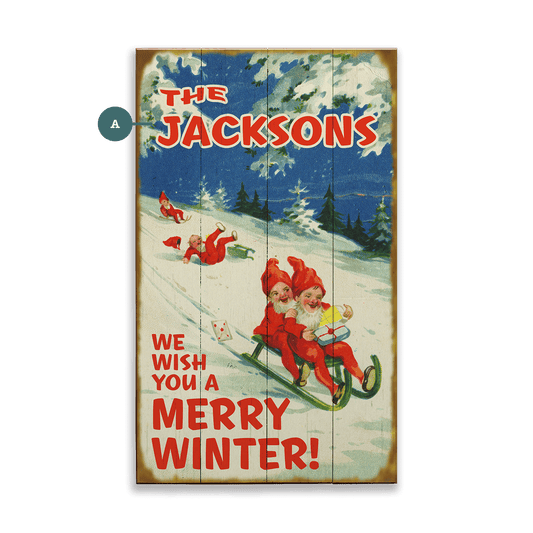 We Wish You a Merry Winter - Wood & Metal Wall Art
