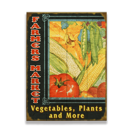 Bountiful Farmer's Market: Generic - Wood & Metal Wall Art