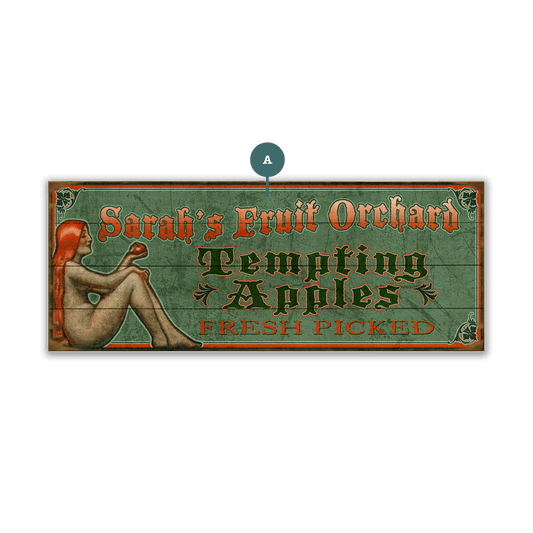 Tempting Apples - Wood & Metal Wall Art
