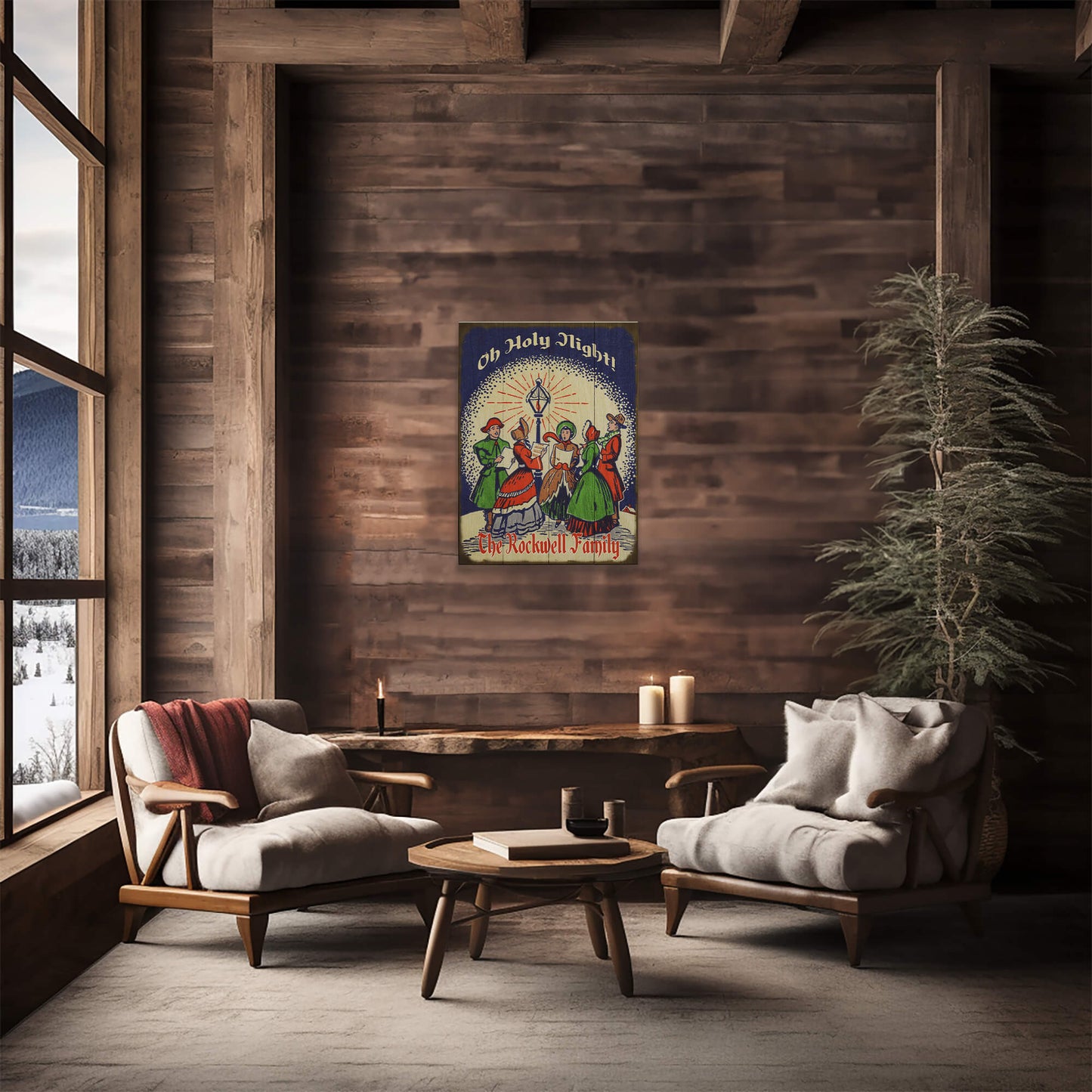 Oh Holy Night Carolers - Wood & Metal Wall Art