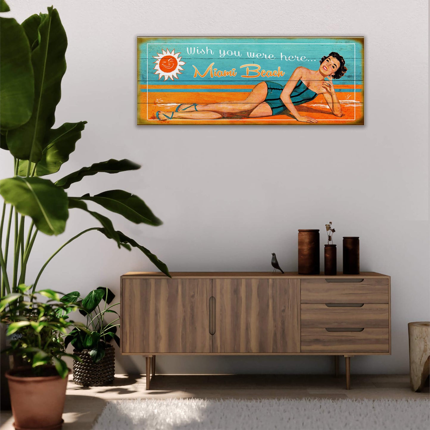 Wish You Were Here - Wood & Metal Wall Art
