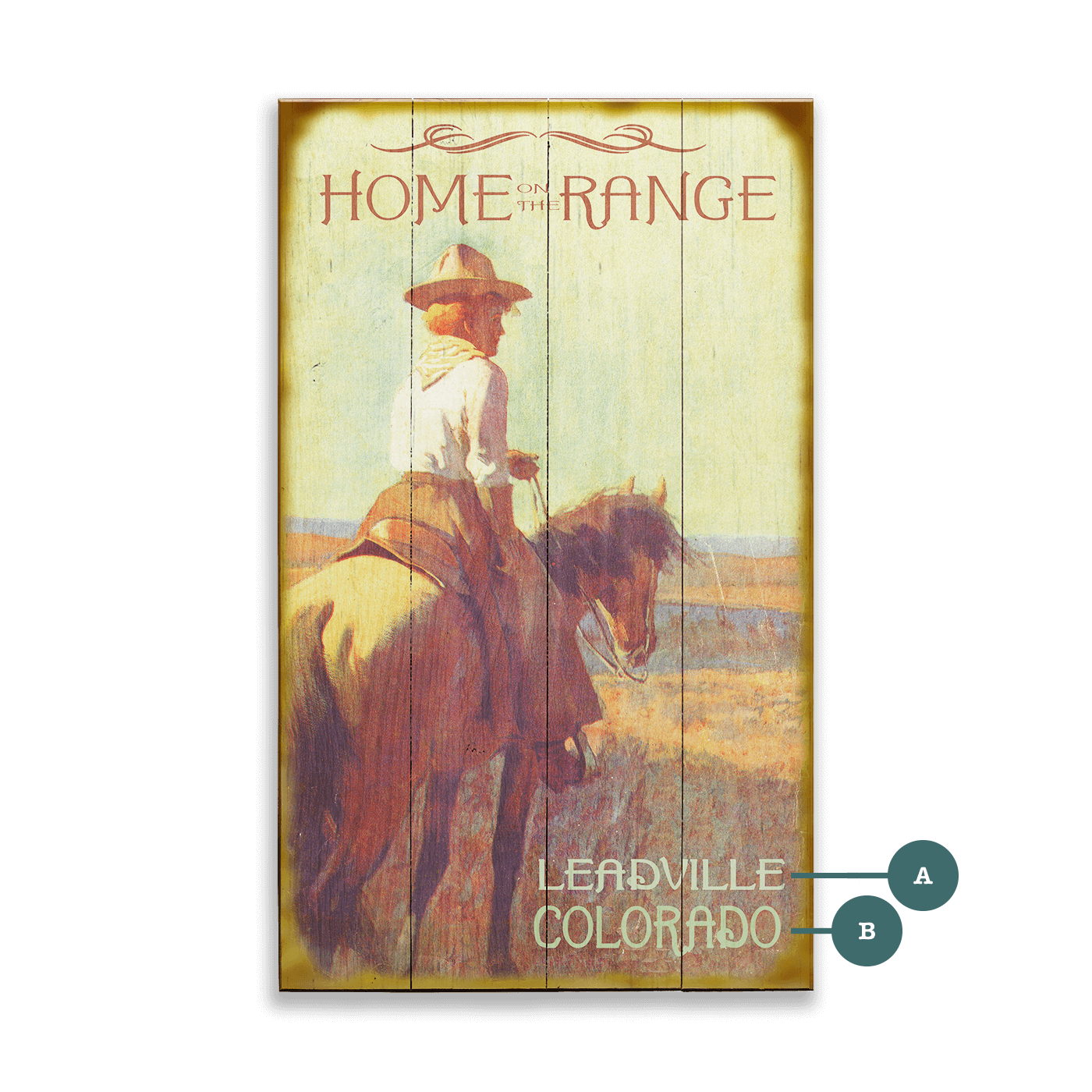 Home on the Range - Wood & Metal Wall Art
