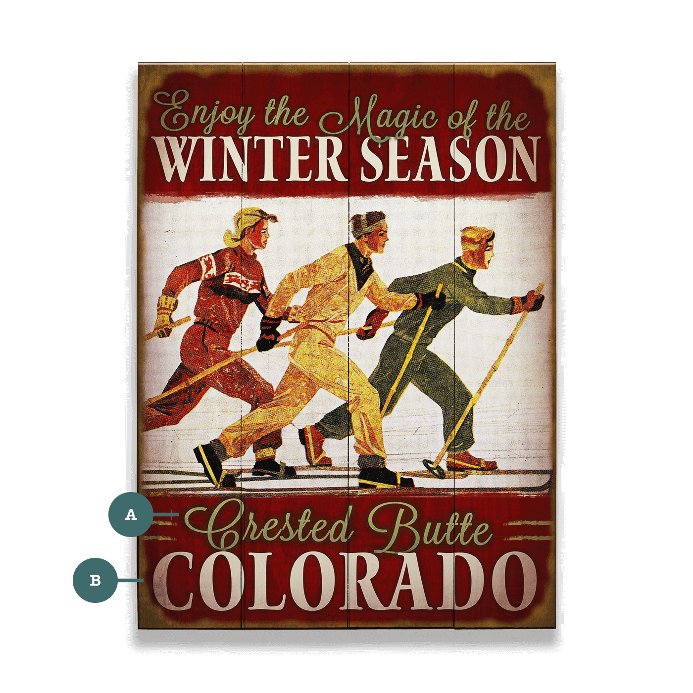 Enjoy the Magic of the Winter Season - Wood & Metal Wall Art