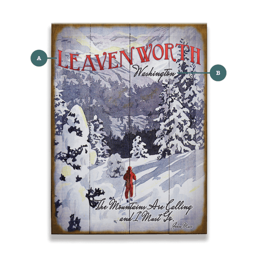 The Mountains are Calling: John Muir - Wood & Metal Wall Art
