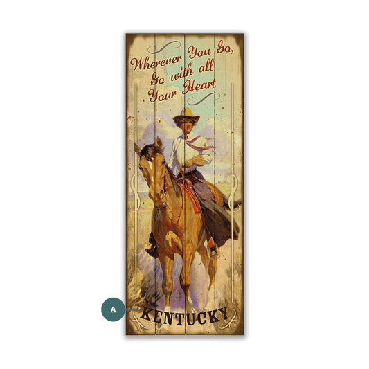 Go with all Your Heart - Wood & Metal Wall Art