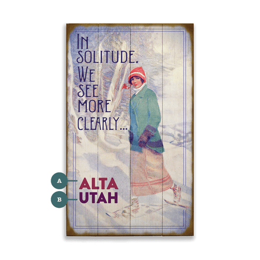 In Solitude, We See More Clearly - Wood & Metal Wall Art
