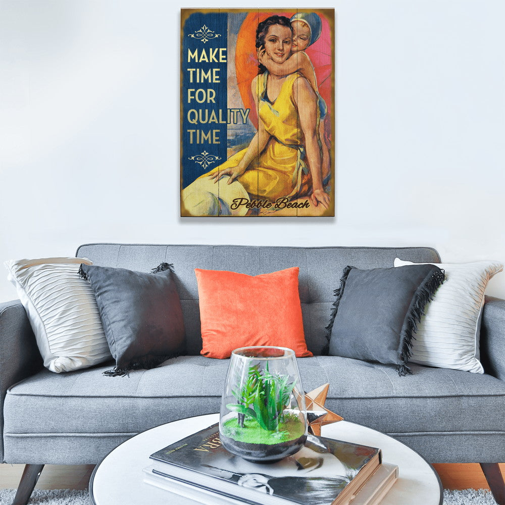 Make Time for Quality Time - Wood & Metal Wall Art
