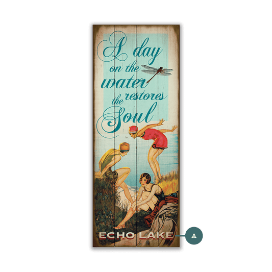 A Day on the Water Restores the Soul - Wood & Metal Wall Art