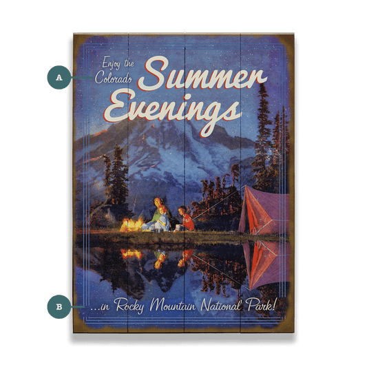 Enjoy the Summer Evenings - Wood & Metal Wall Art
