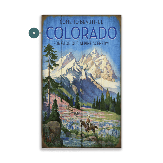 Glorious Alpine Scenery - Wood & Metal Wall Art