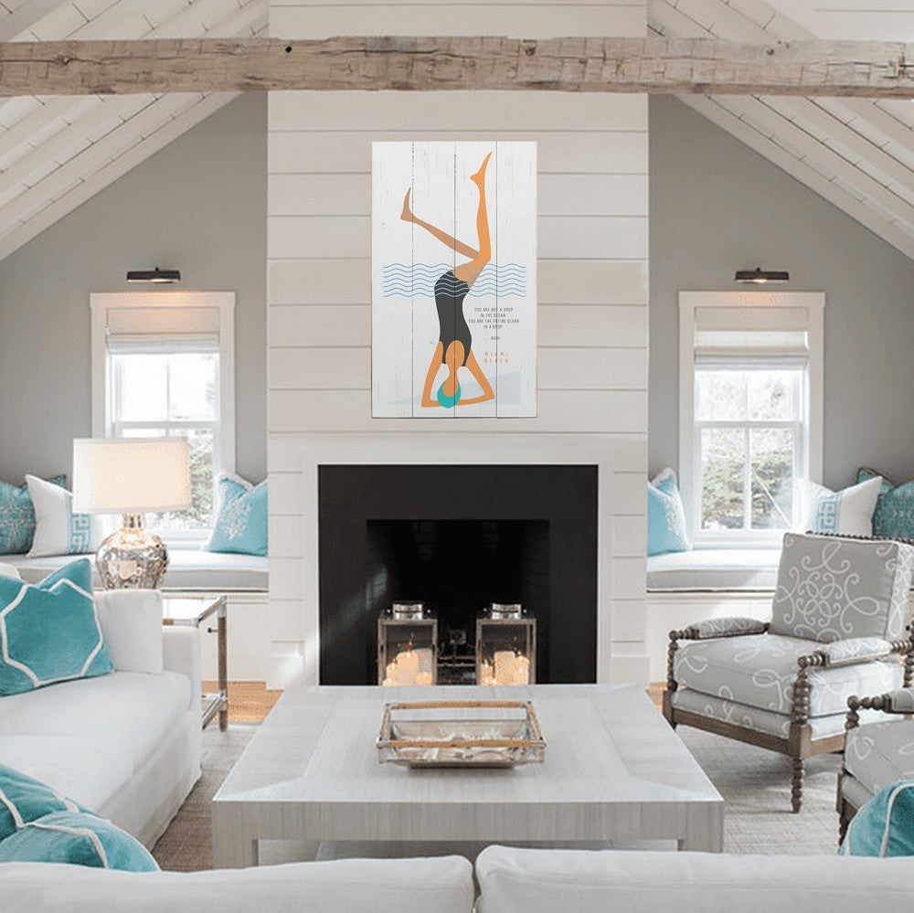Drop in the Ocean - Wood & Metal Wall Art