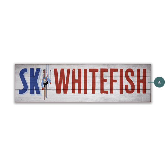 Ski In Style - Wood & Metal Wall Art