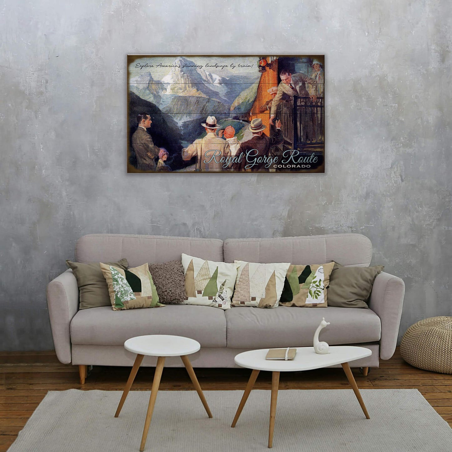 Explore America By Train - Wood & Metal Wall Art