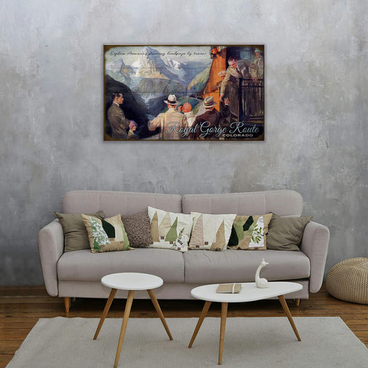 Explore America By Train - Wood & Metal Wall Art