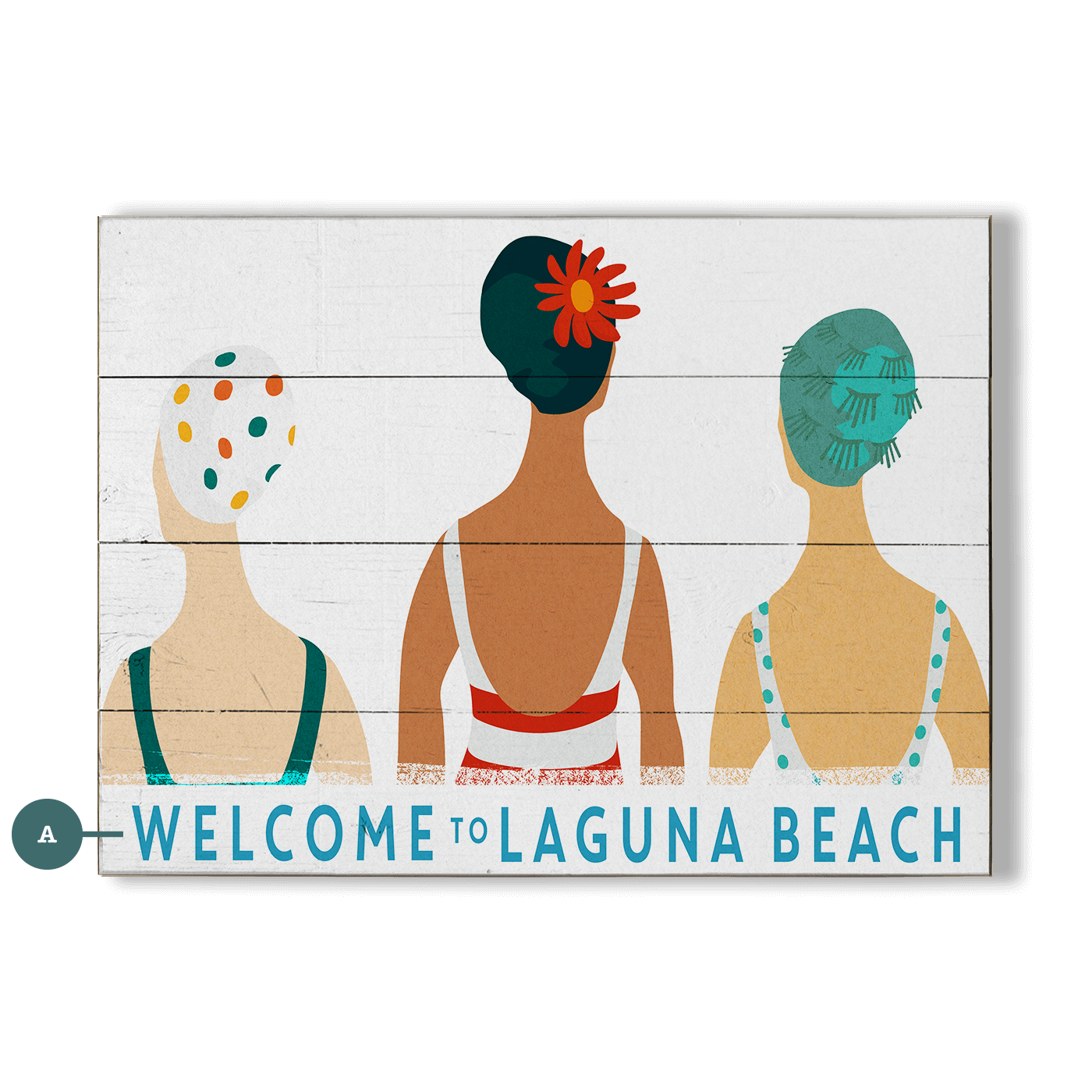 Seaside Bonnets - Wood & Metal Wall Art