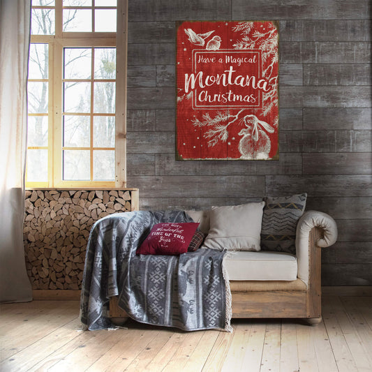 A Cozy Critter Christmas - Wood & Metal Wall Art