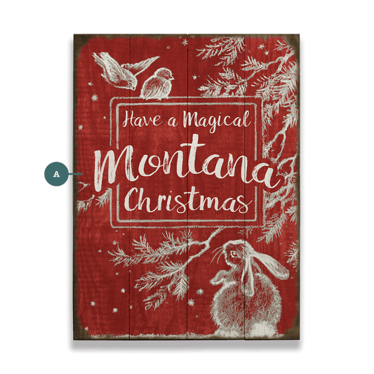 A Cozy Critter Christmas - Wood & Metal Wall Art