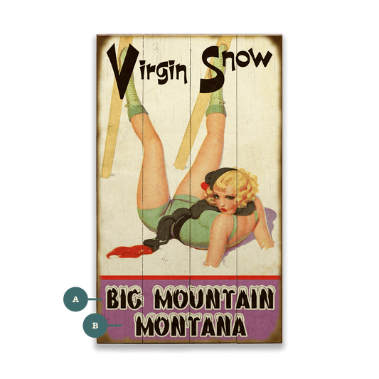Virgin Snow - Wood & Metal Wall Art