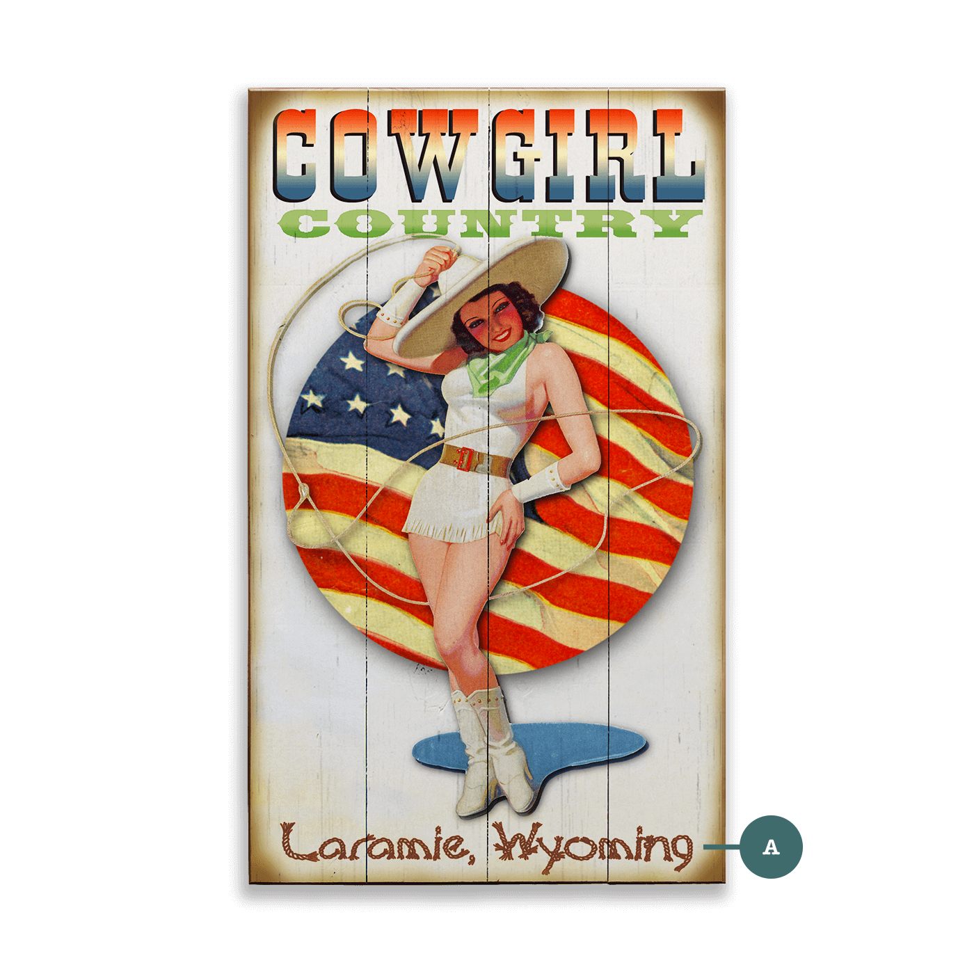 Cowgirl Country - Wood & Metal Wall Art