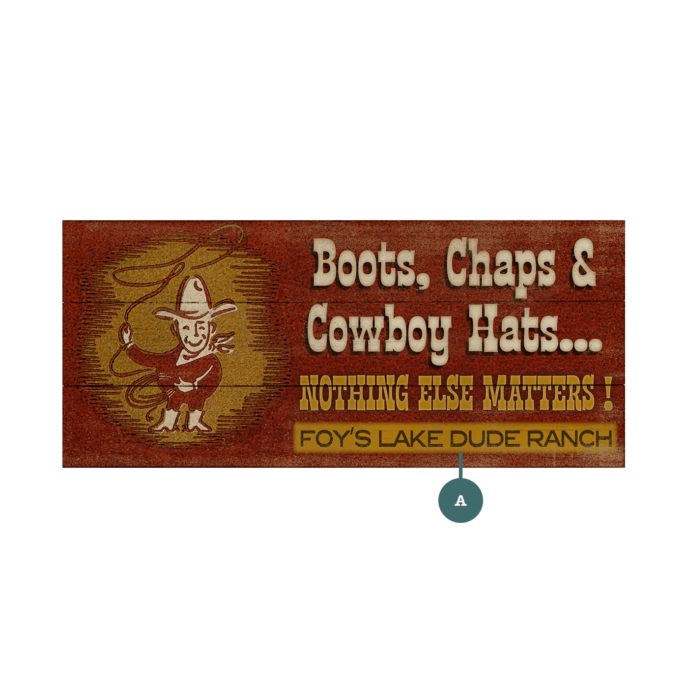 Boots, Chaps & Cowboy Hats - Wood & Metal Wall Art