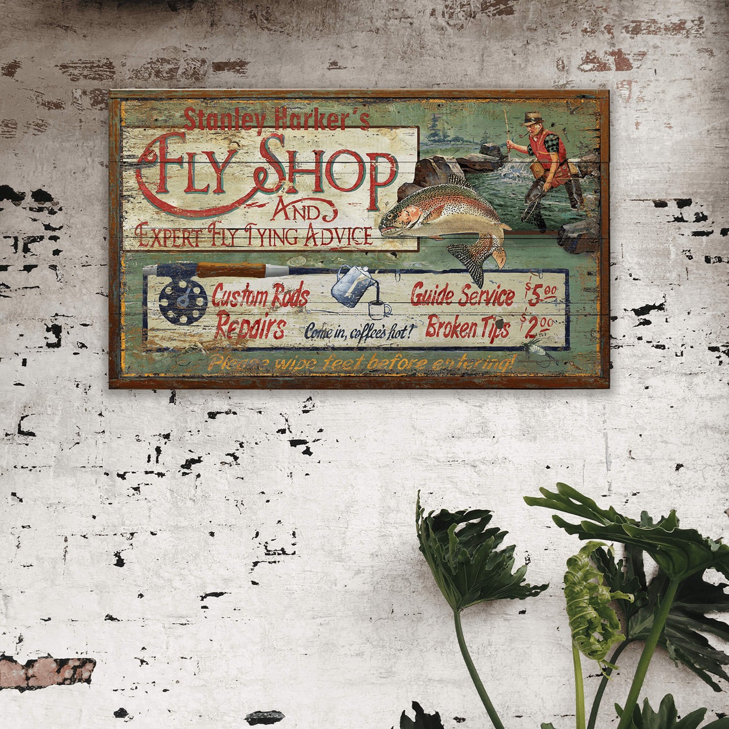 Fly Shop and Fly Tying Advice - Wood & Metal Wall Art