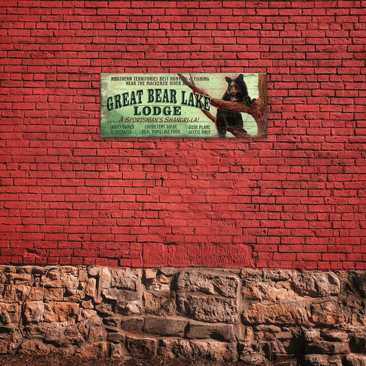 Great Bear Lake Lodge - Wood & Metal Wall Art