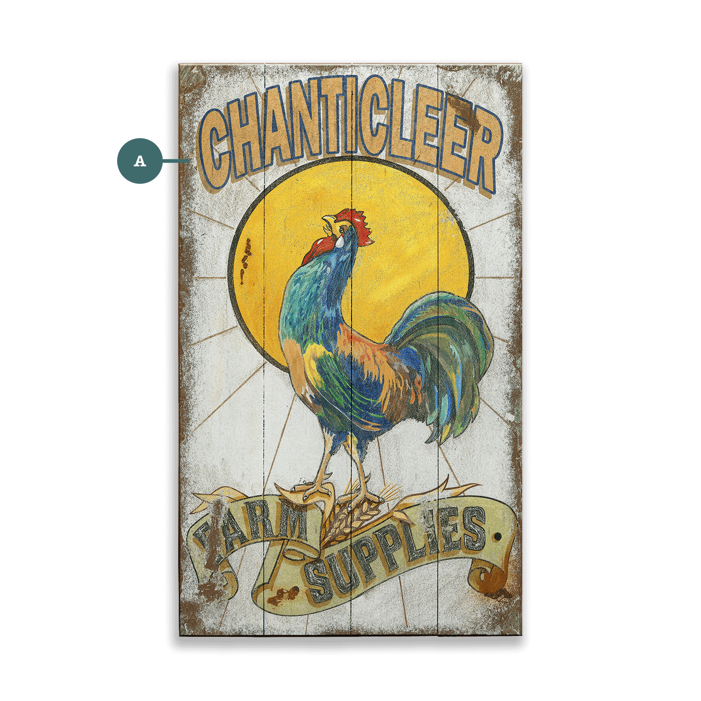 Chanticleer Farm Supplies - Wood & Metal Wall Art