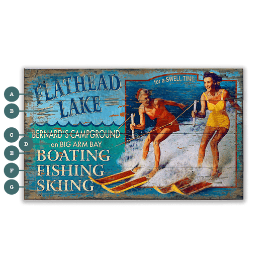 Lakeside Adventures - Wood & Metal Wall Art