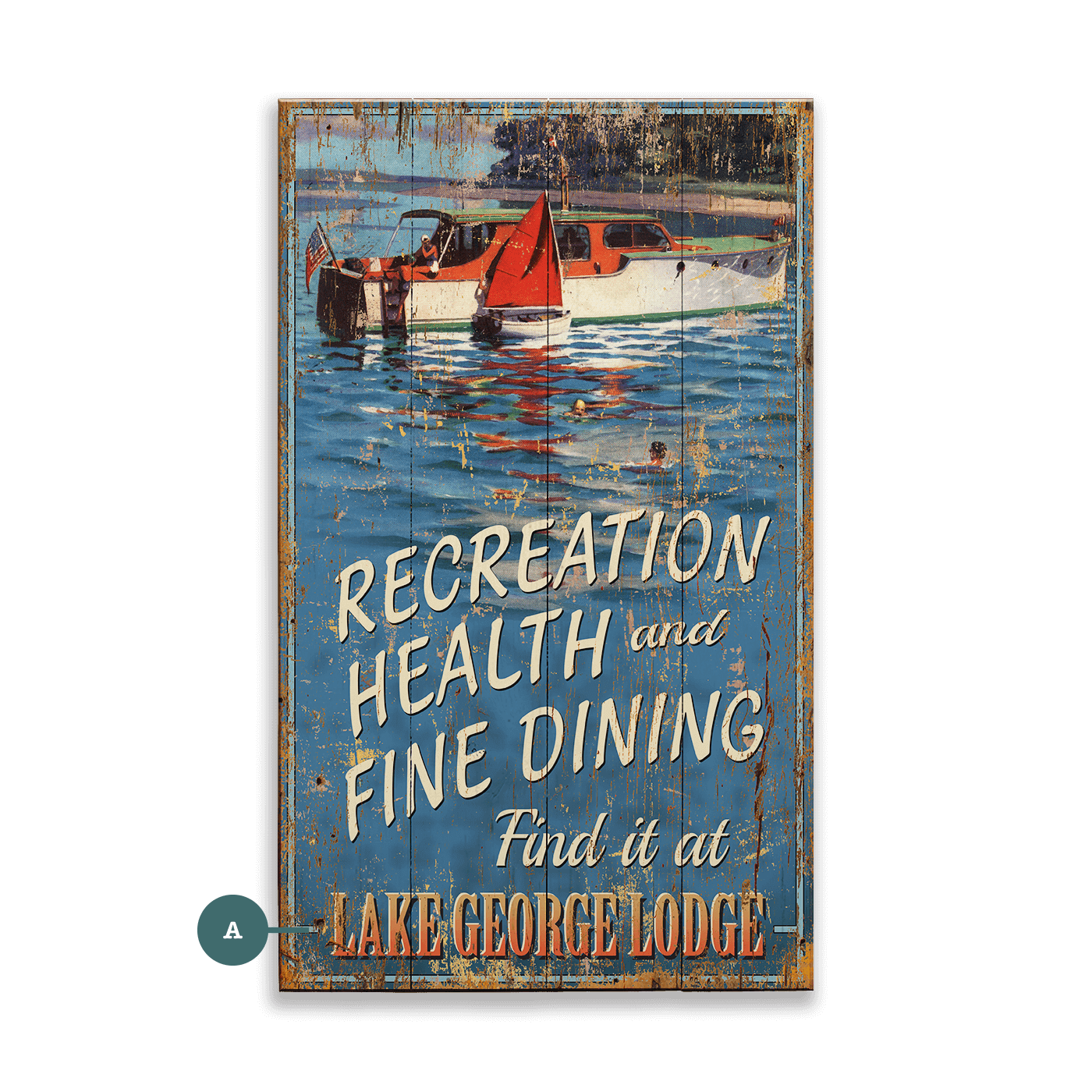 Find It at the Lodge - Wood & Metal Wall Art