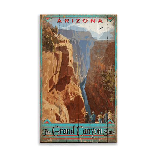 The Grand Canyon State - Wood & Metal Wall Art