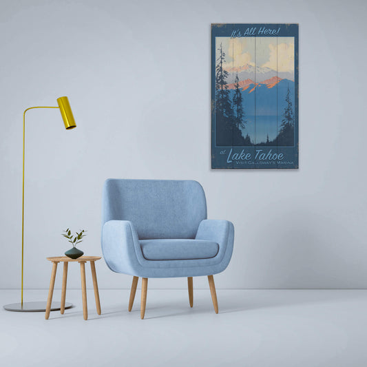 Alpine Lake View - Wood & Metal Wall Art