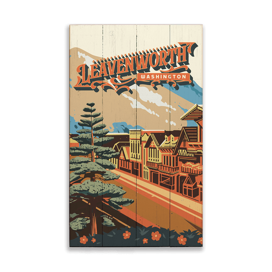 Leavenworth, Washington: Smooth Finish - Wood & Metal Wall Art
