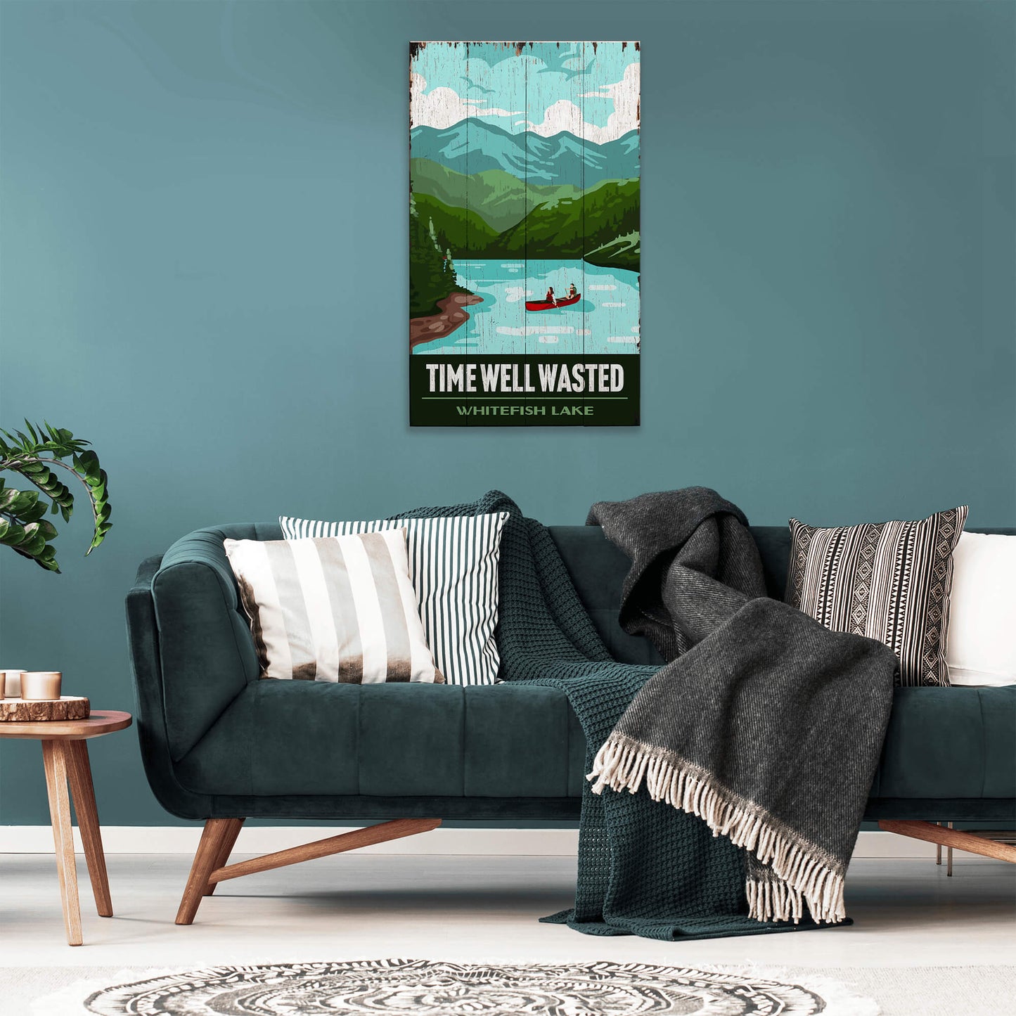 Time Well Wasted - Wood & Metal Wall Art